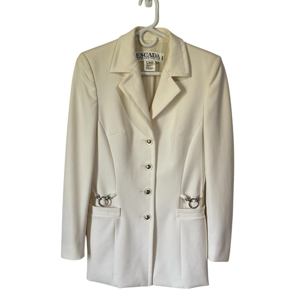 Escada Cream Blazer Tailored Elegance